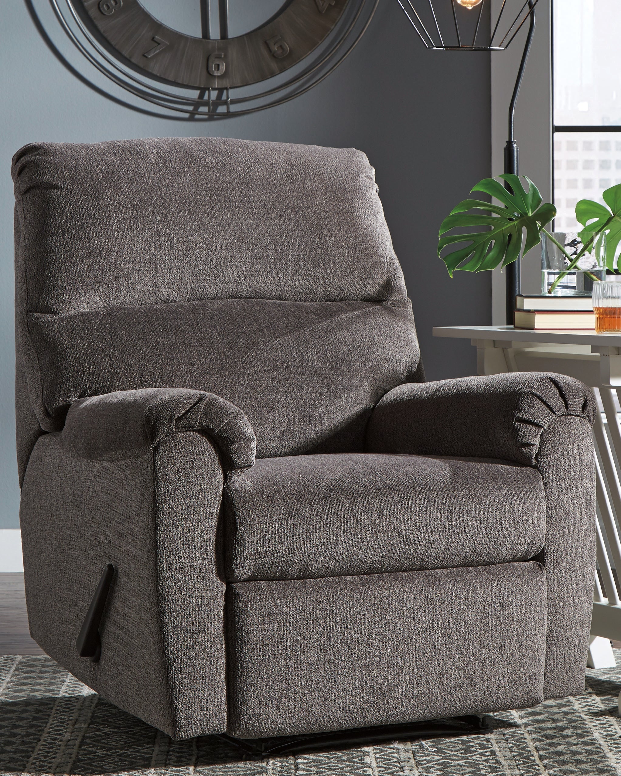 Floridian Furniture - Ashley Furniture - Nerviano Living Room - Zero Wall Recliner / Gray - 1080329