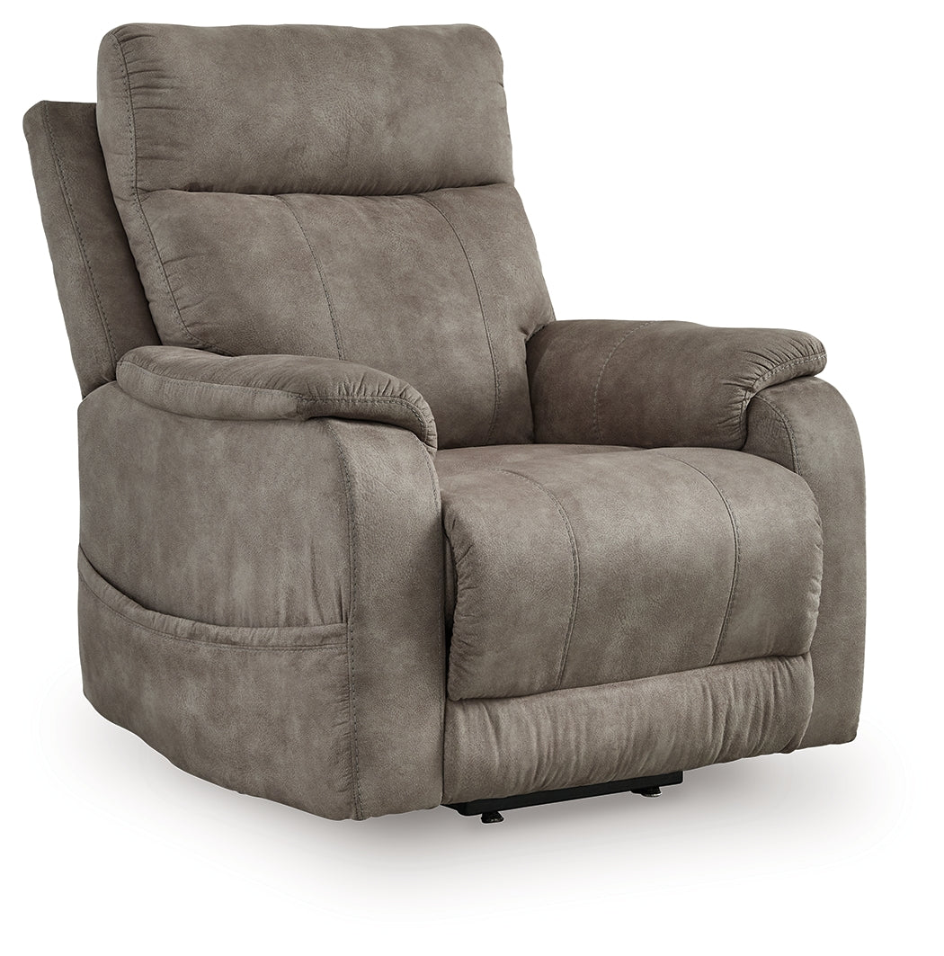 Floridian Furniture - Ashley Furniture - Crestmeade Living Room - Power Lift Recliner / Espresso - 1350412
