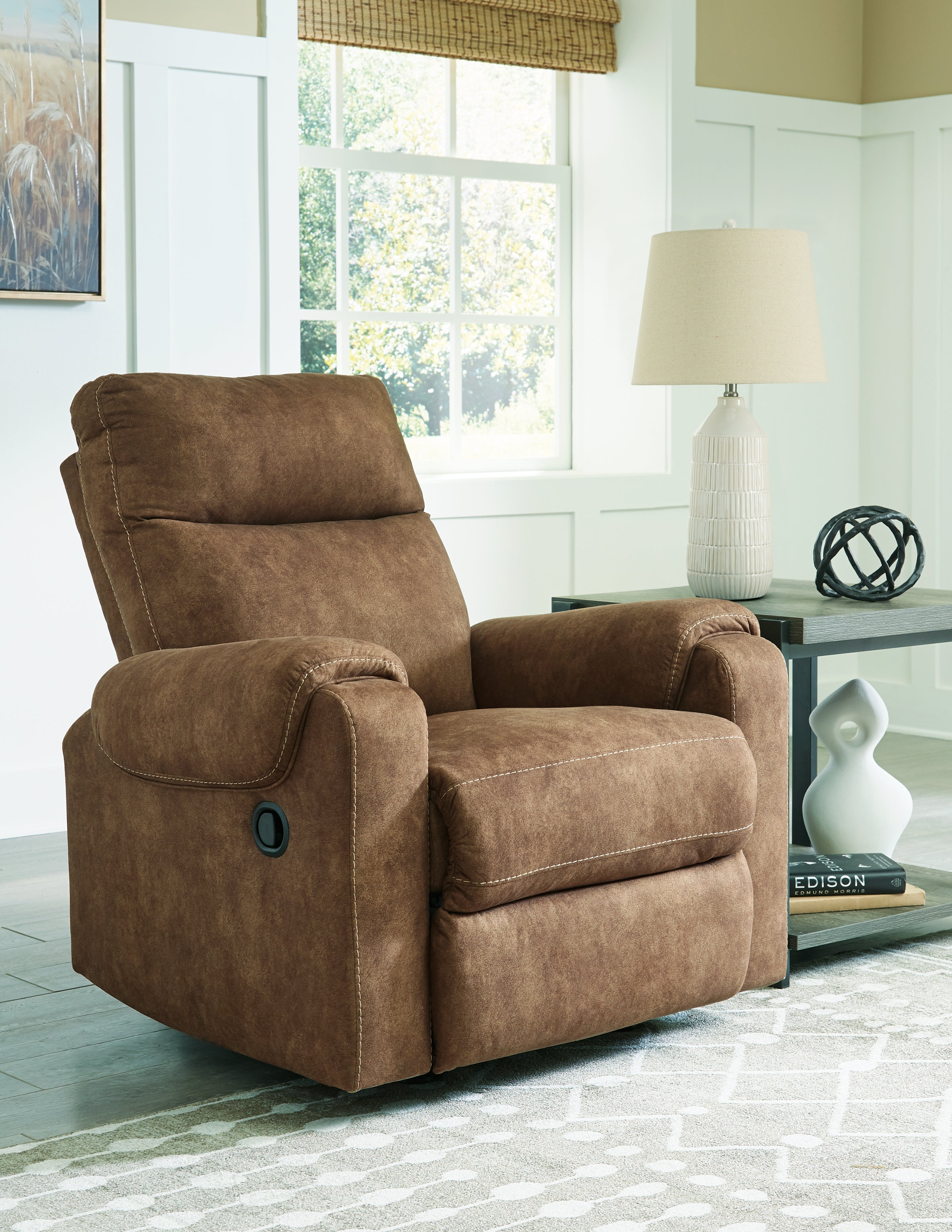 Floridian Furniture - Ashley Furniture - Edenwold Living Room - Rocker Recliner / Brindle - 1380525
