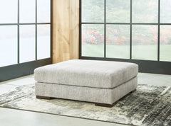 Floridian Furniture - Ashley Furniture - Regent Park Living Room - Oversized Accent Ottoman / Pewter - 1440408