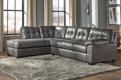 Floridian Furniture - Ashley Furniture - Fallston Sectional - RAF 2-Piece Sectional with Chaise / Slate - 17221S1