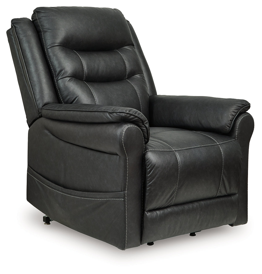 Floridian Furniture - Ashley Furniture - Oatman Living Room - Power Lift Recliner / Carbon - 1800512
