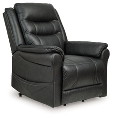 Floridian Furniture - Ashley Furniture - Oatman Living Room - Power Lift Recliner / Carbon - 1800512