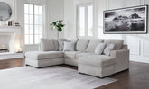 Floridian Furniture - Ashley Furniture - Gabyleigh Sectional - RAF 2-Piece Sectional with Chaise / Nickel - 20904S2