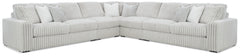 Floridian Furniture - Ashley Furniture - Stupendous Sectional - LAF 5-Piece Sectional with Chaise / Alloy - 25903S9
