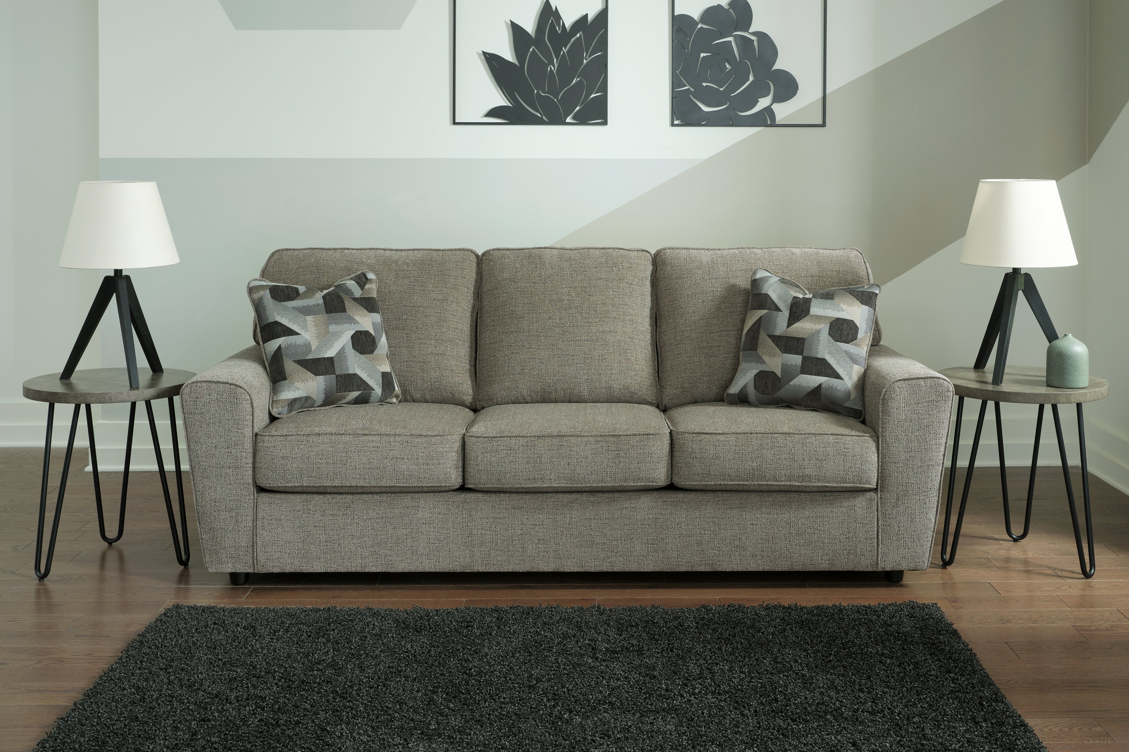 Floridian Furniture - Ashley Furniture - Cascilla Living Room - Loveseat / Pewter - 2680535