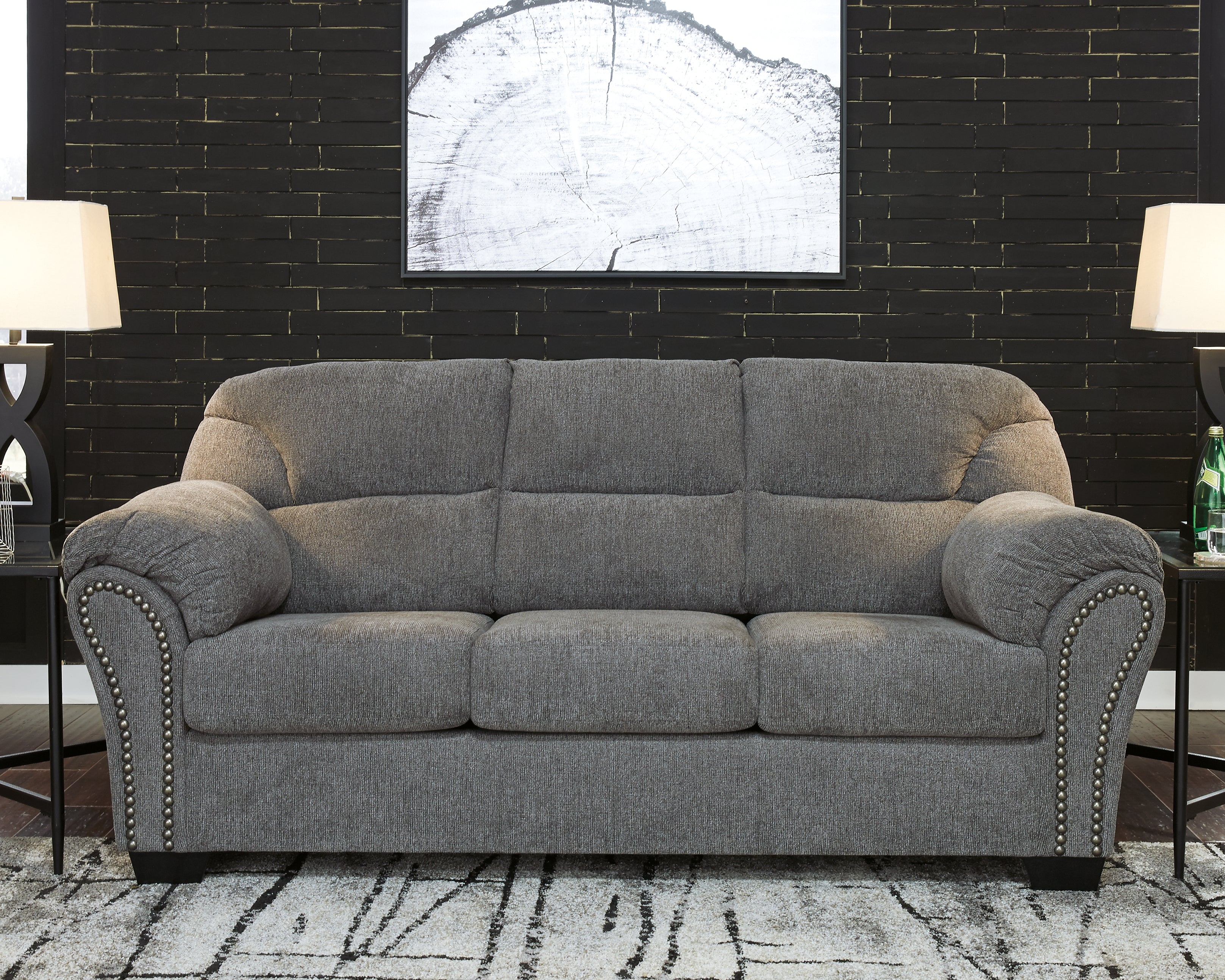 Floridian Furniture - Ashley Furniture - Allmaxx Living Room - Loveseat / Pewter - 2810535