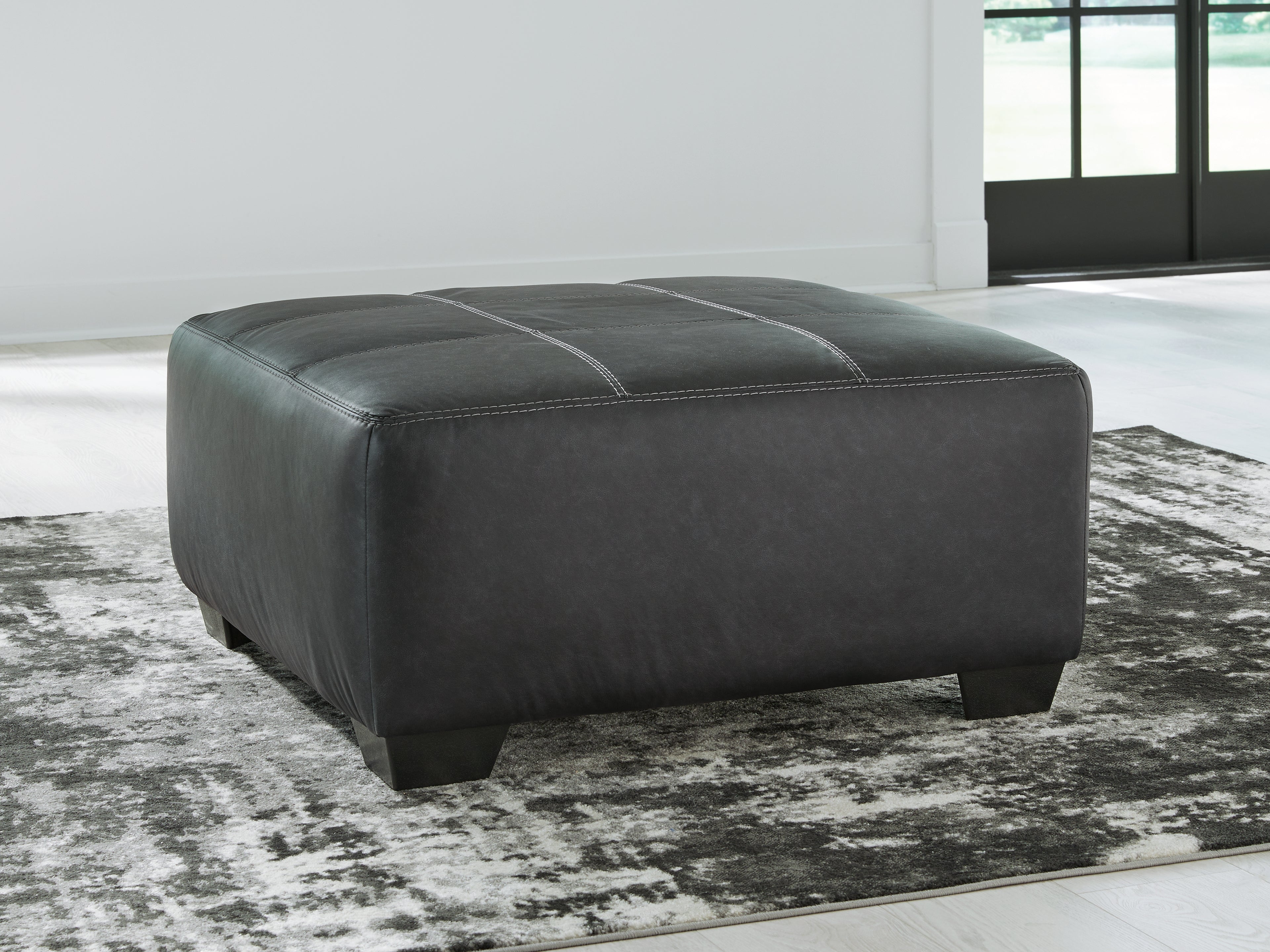 Floridian Furniture - Ashley Furniture - Brixley Pier Living Room - Oversized Accent Ottoman / Graphite - 2990608