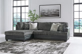 Floridian Furniture - Ashley Furniture - Brixley Pier Sectional - LAF 2-Piece Sectional with Chaise / Graphite - 29906S2