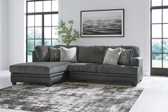 Floridian Furniture - Ashley Furniture - Brixley Pier Sectional - LAF 2-Piece Sectional with Chaise / Graphite - 29906S2
