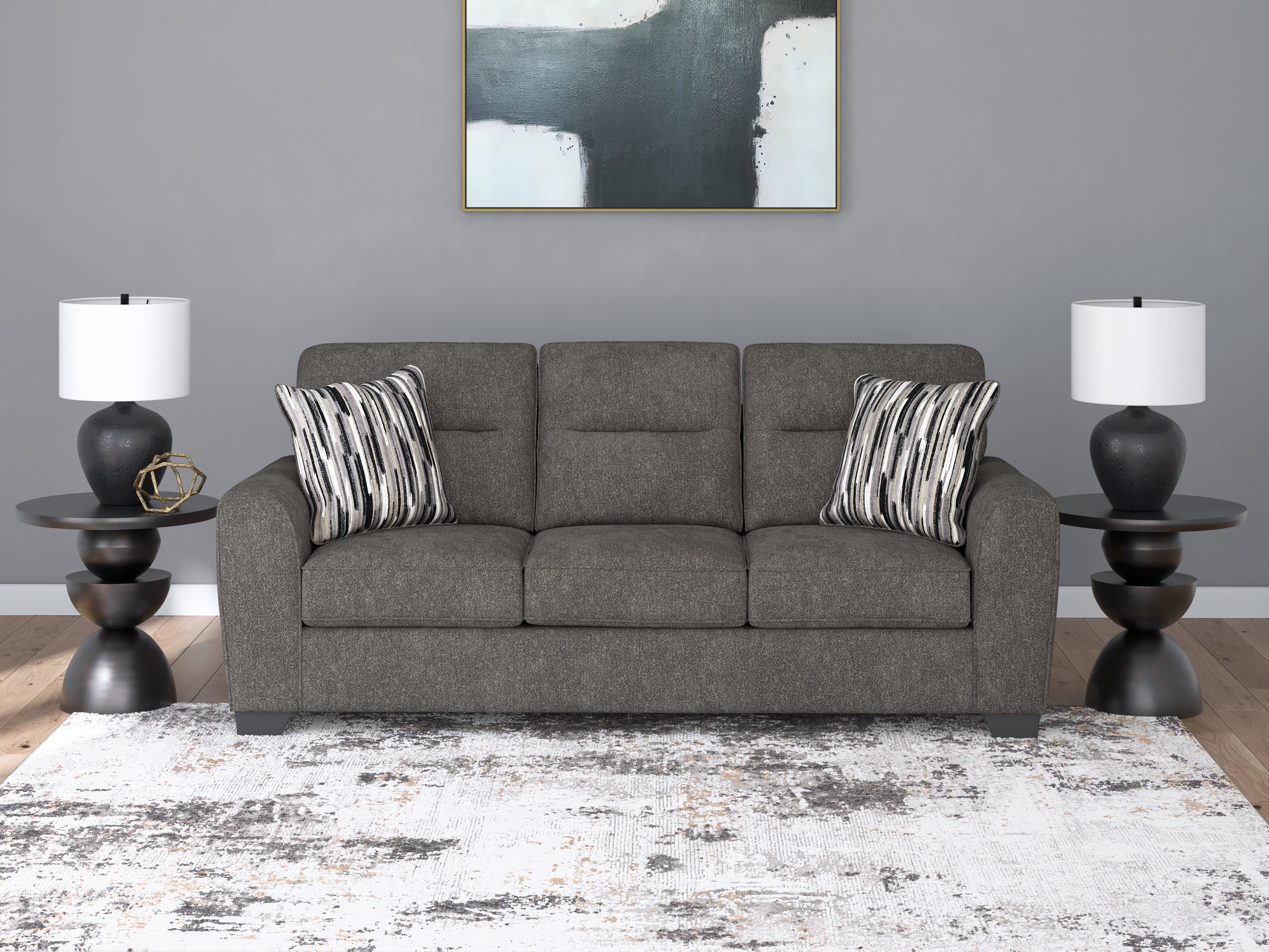 Floridian Furniture - Ashley Furniture - Olten Living Room - Sofa / Graphite - 3130538