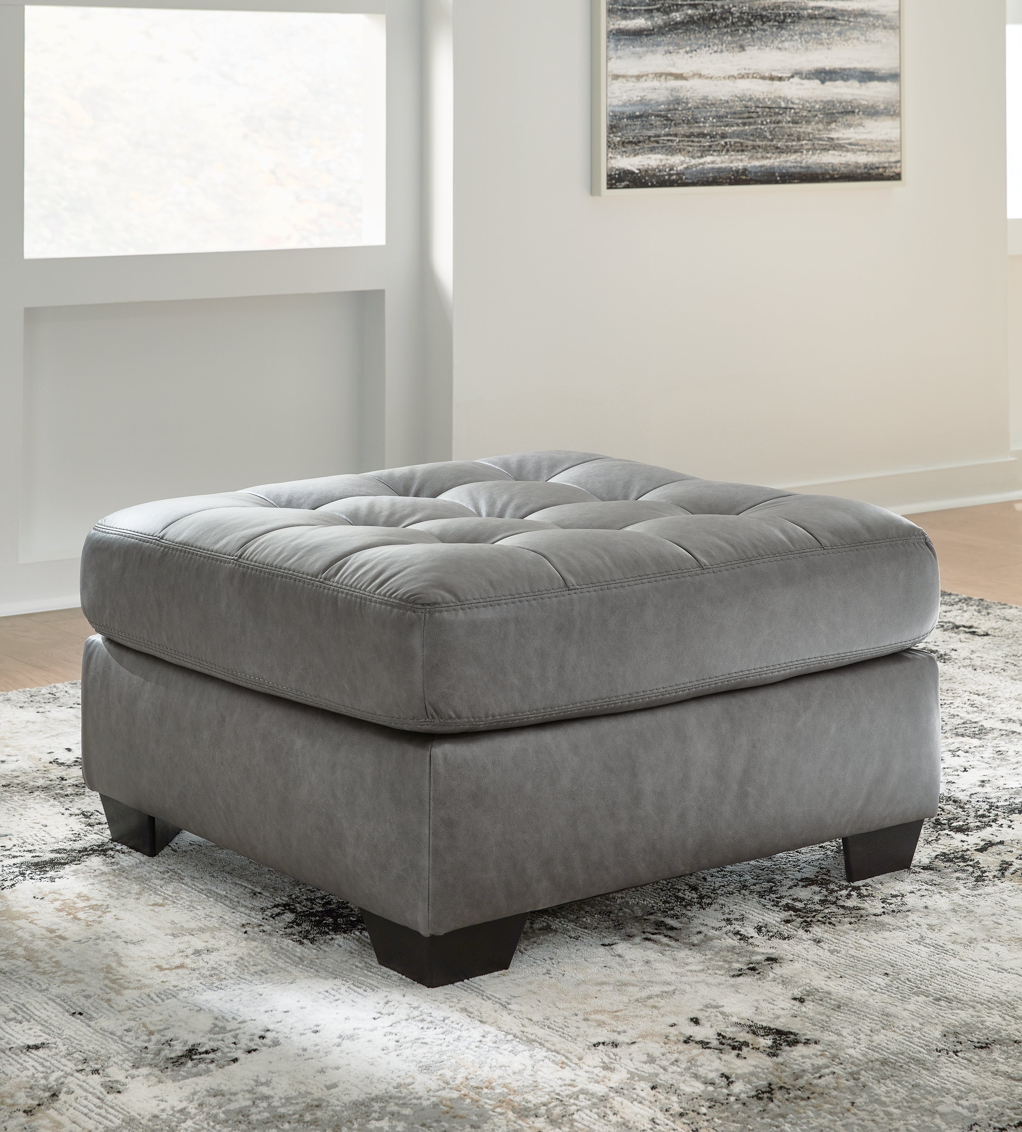 Floridian Furniture - Ashley Furniture - Clairette Court Living Room - Oversized Accent Ottoman / Alloy - 3150308