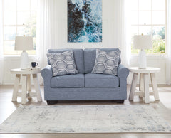 Floridian Furniture - Ashley Furniture - Carissa Manor Living Room - Queen Sofa Sleeper / Denim - 3260439