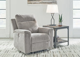 Floridian Furniture - Ashley Furniture - Barnsana Living Room - Power Rocker Recliner / Gravel - 3320298