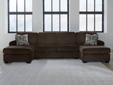 Floridian Furniture - Ashley Furniture - Kimlee Sectional - RAF 2-Piece Super Chaise / Chocolate - PC35603S4