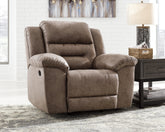 Floridian Furniture - Ashley Furniture - Stoneland Living Room - DBL REC PWR Loveseat w/Console / Fossil - 3990596
