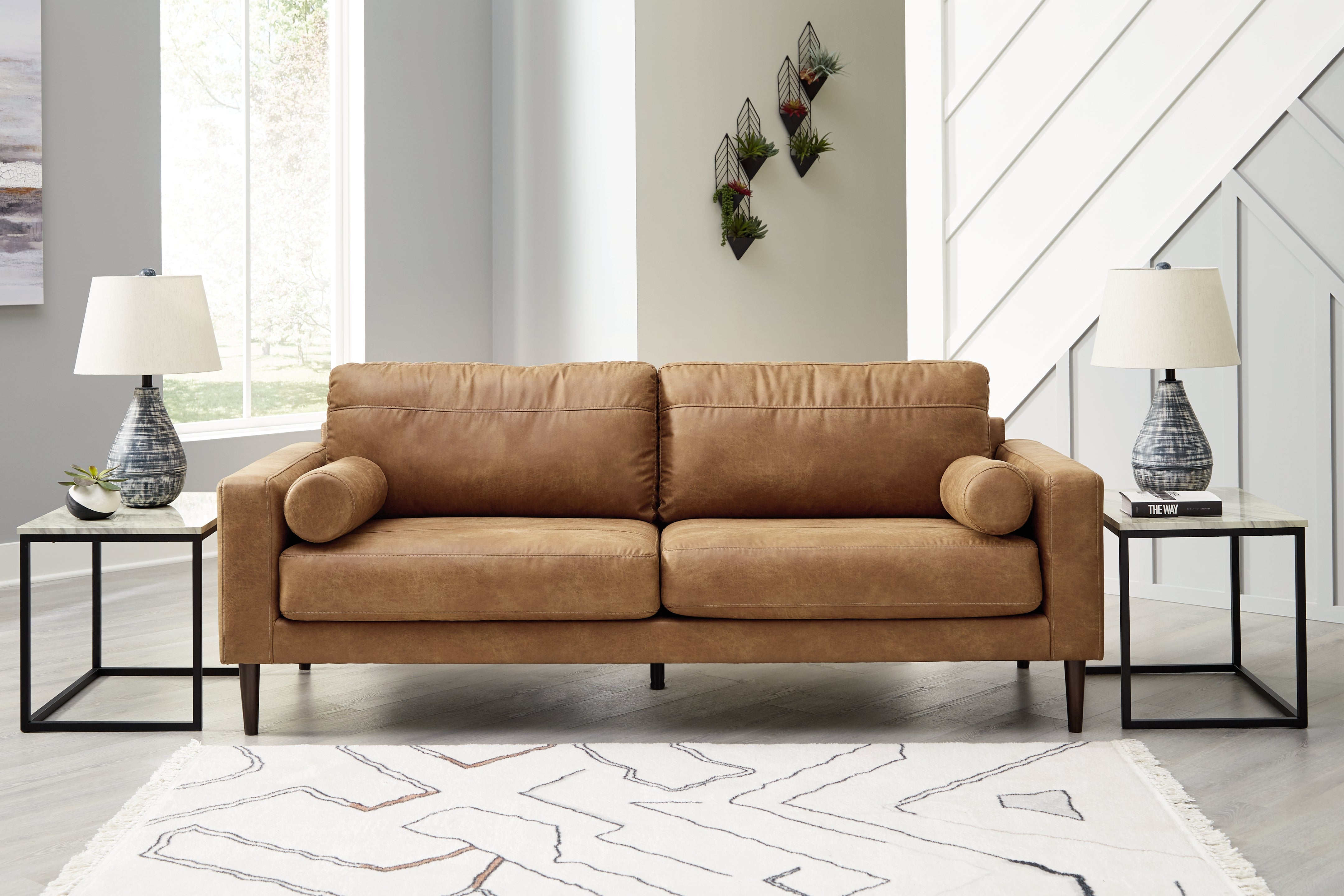 Floridian Furniture - Ashley Furniture - Telora Living Room - Sofa / Caramel - 4100238