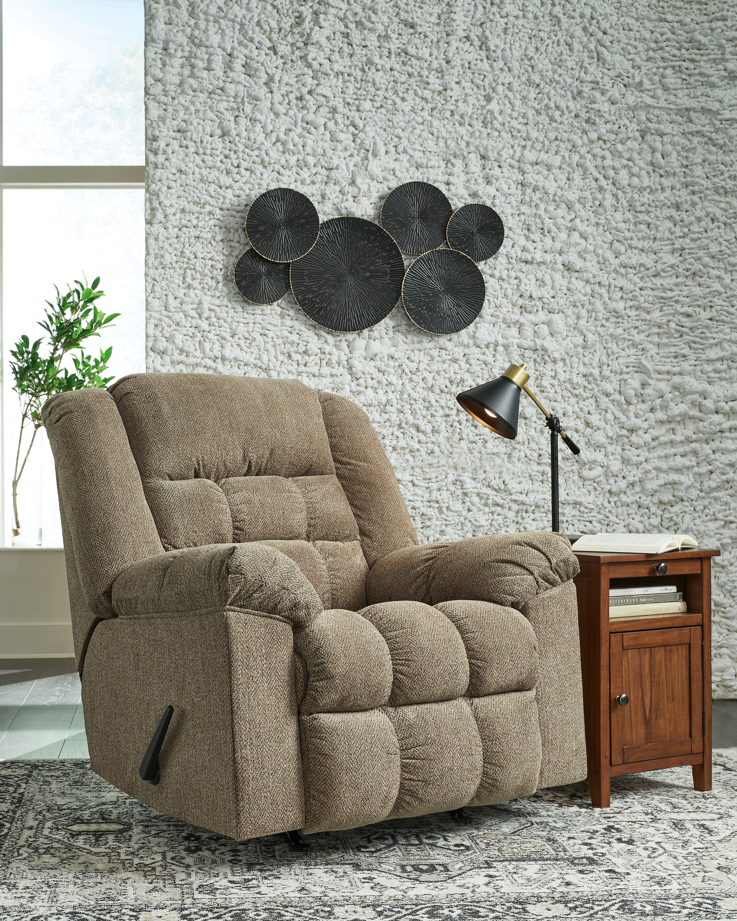Floridian Furniture - Ashley Furniture - Kegler Living Room - Rocker Recliner / Briar - 4450525
