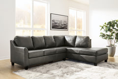 Floridian Furniture - Ashley Furniture - Valderno Sectional - LAF 2-Piece Sectional with Chaise / Fog - 47804S1