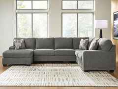 Floridian Furniture - Ashley Furniture - Clarington Sectional - RAF 3-Piece Sectional with Chaise - PC48405S1