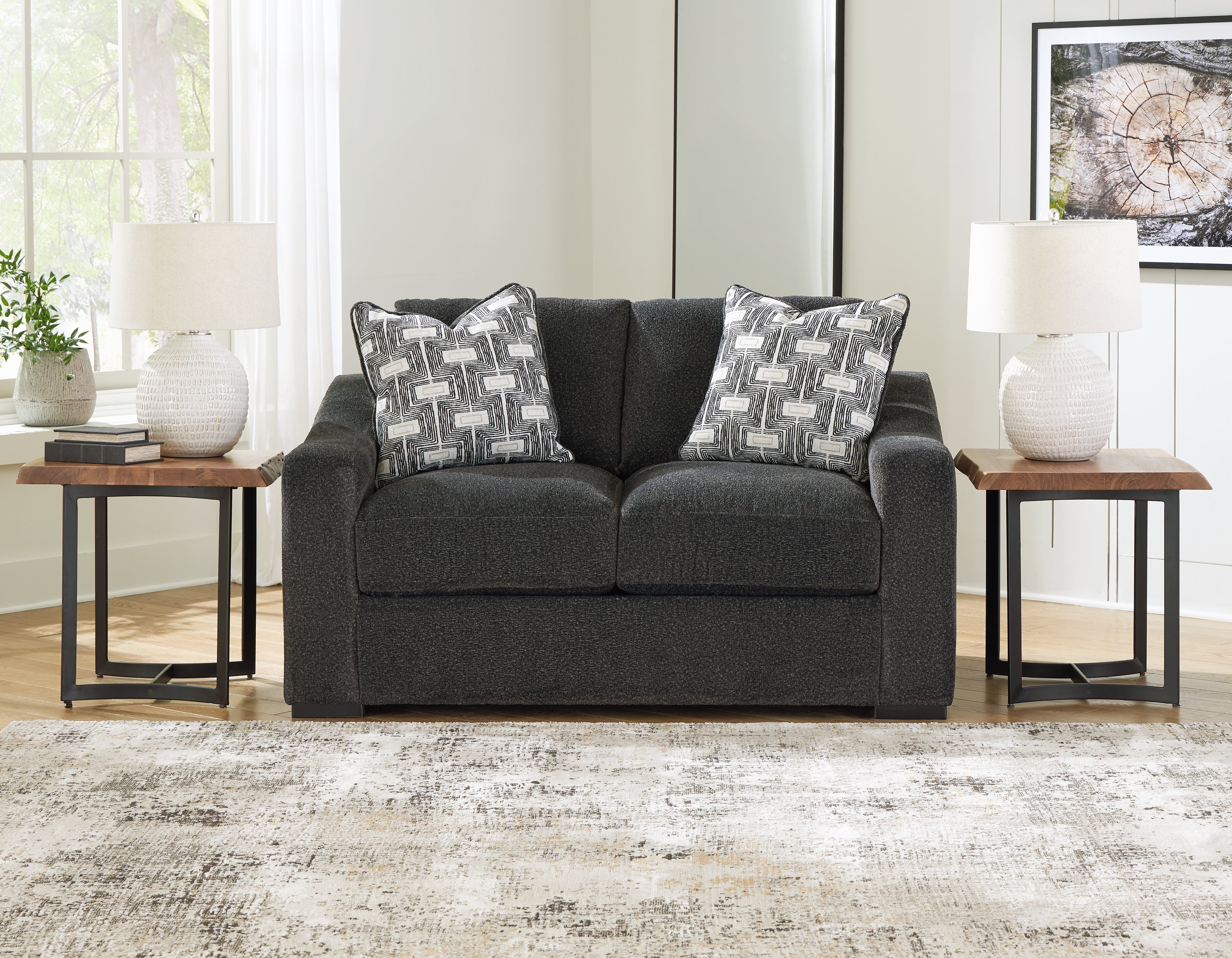Floridian Furniture - Ashley Furniture - Wryenlynn Living Room - Sofa / Onyx - 4940538