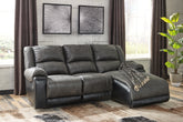 Floridian Furniture - Ashley Furniture - Nantahala Sectional - 3-Piece Reclining Sectional with Chaise / Slate - 50301S9