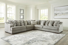 Floridian Furniture - Ashley Furniture - Bayless Sectional - LAF 5-Piece Sectional / Smoke - 52304S3