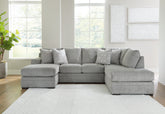 Floridian Furniture - Ashley Furniture - Casselbury Sectional - LAF 2-Piece Sectional with Chaise / Cement - 52906S1