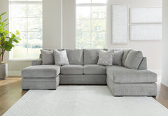 Floridian Furniture - Ashley Furniture - Casselbury Sectional - LAF 2-Piece Sectional with Chaise / Cement - 52906S1