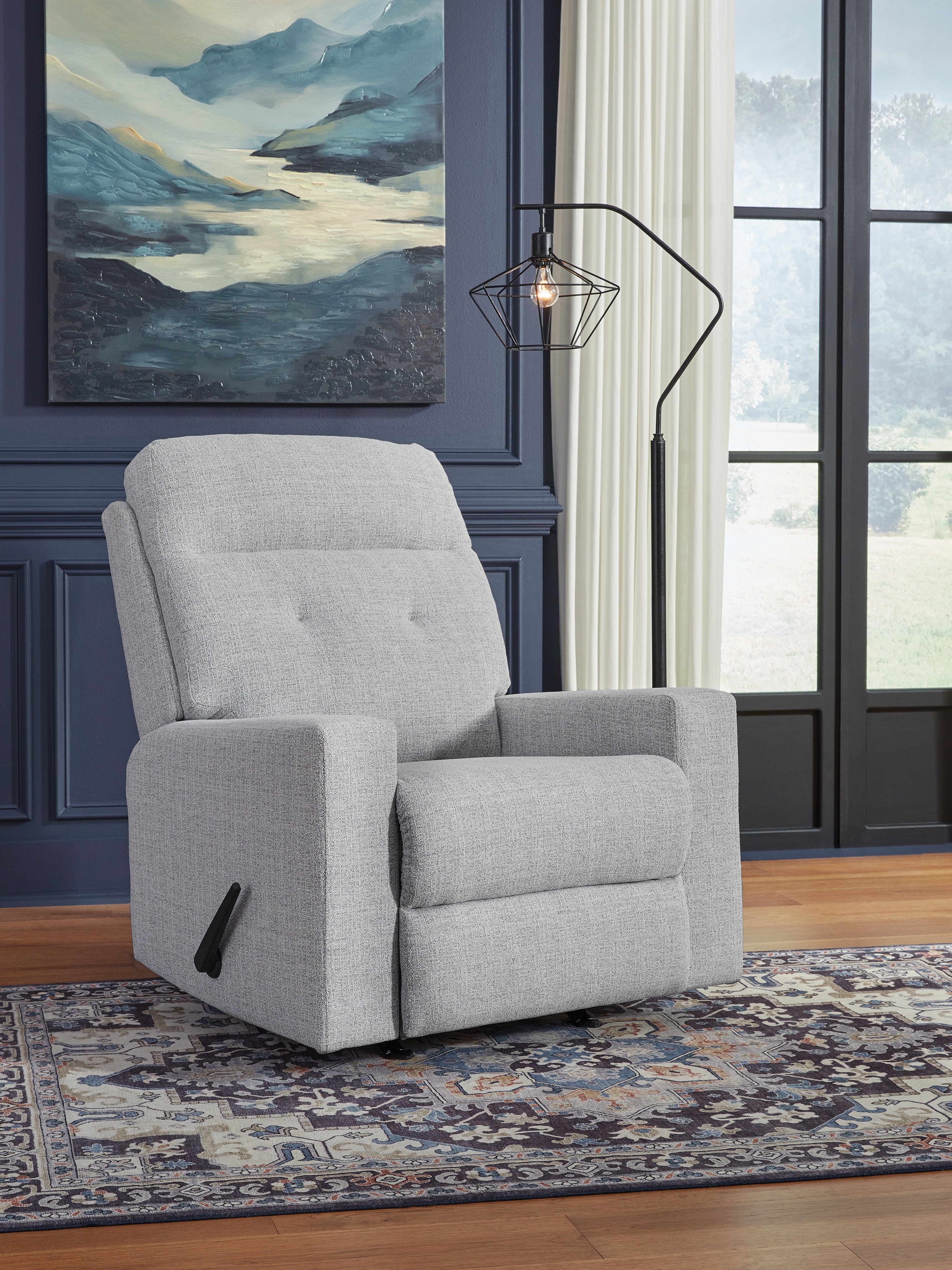 Floridian Furniture - Ashley Furniture - Skillins Living Room - Rocker Recliner / Stone - PC5320425