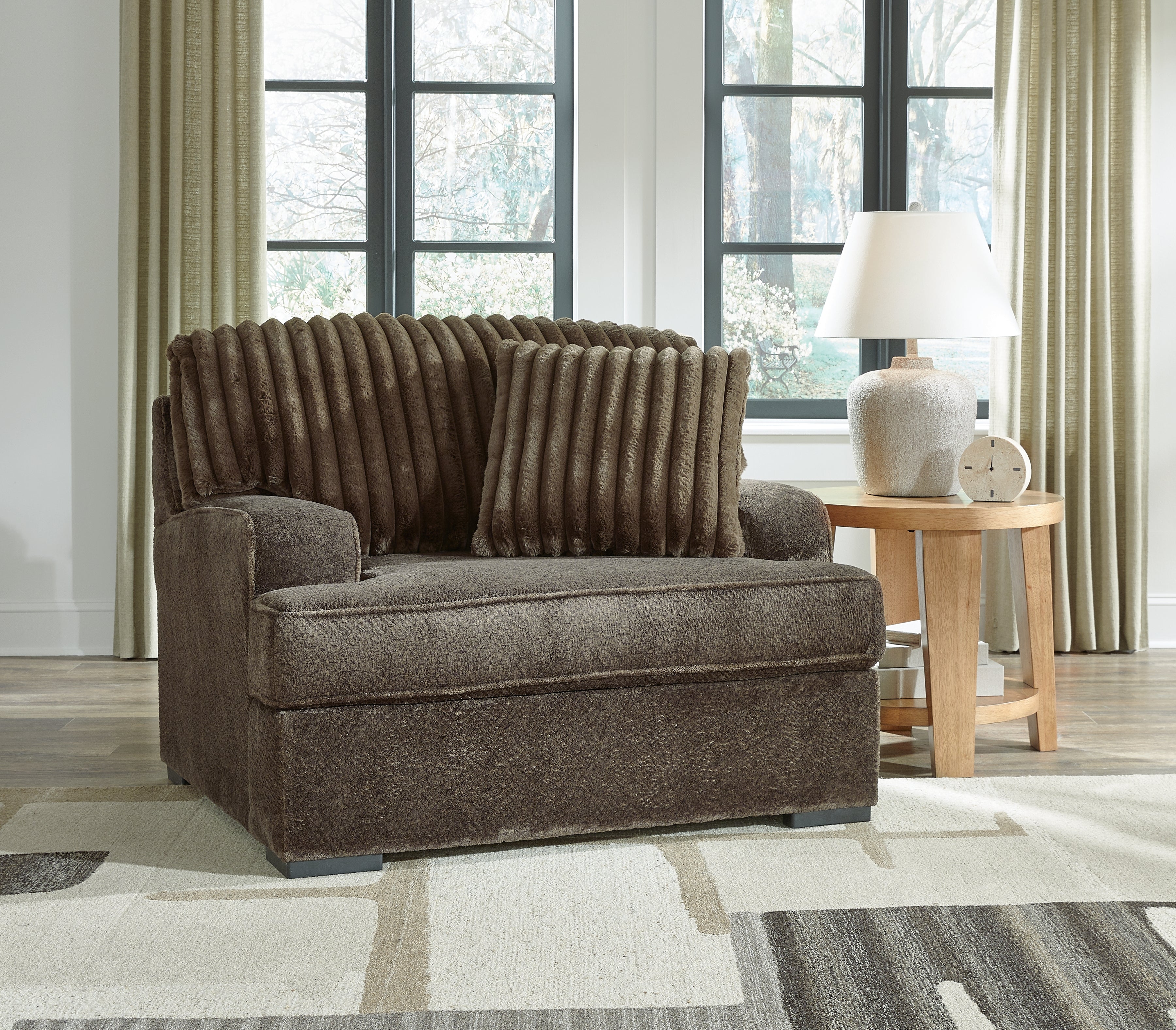 Floridian Furniture - Ashley Furniture - Aylesworth Living Room - Loveseat / Chocolate - 5370235