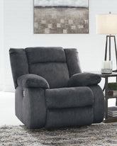 Floridian Furniture - Ashley Furniture - Burkner Living Room - Power Rocker Recliner / Marine - 5380498