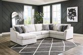Floridian Furniture - Ashley Furniture - Koralynn Sectional - RAF 3-Piece Sectional with Chaise / Stone - 54102S1