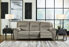 Floridian Furniture - Ashley Furniture - Next-Gen Gaucho Living Room - DBL REC PWR Loveseat w/Console / Putty - 5420396