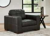 Floridian Furniture - Ashley Furniture - Luigi Living Room - Ottoman / Thunder - 5650614