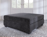 Floridian Furniture - Ashley Furniture - Lavernett Living Room - Oversized Accent Ottoman / Charcoal - 5960308
