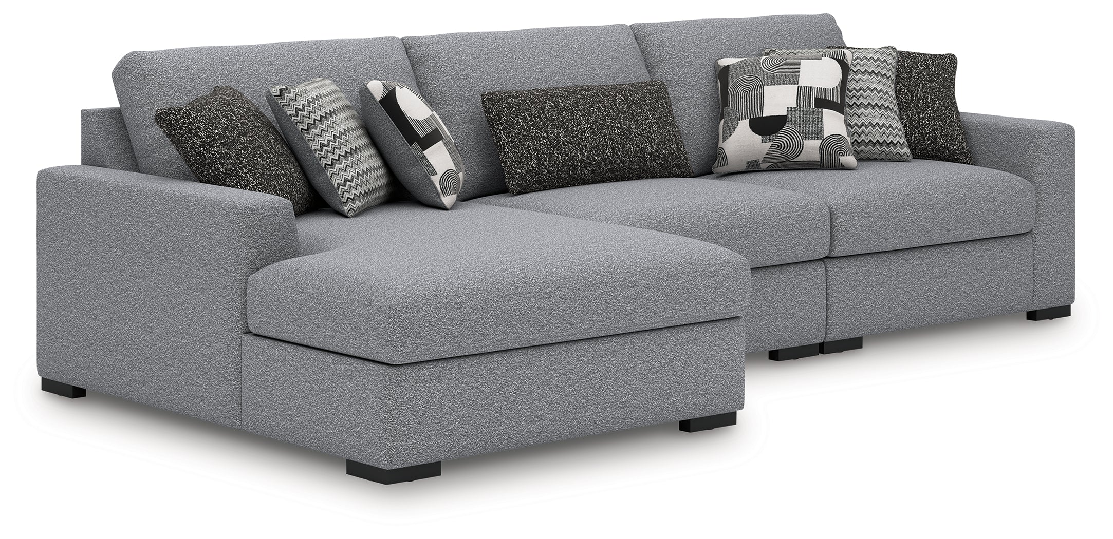 Floridian Furniture - Ashley Furniture - Bealton Sectional - RAF 5-Piece Sectional / Salt and Pepper - 61305S6