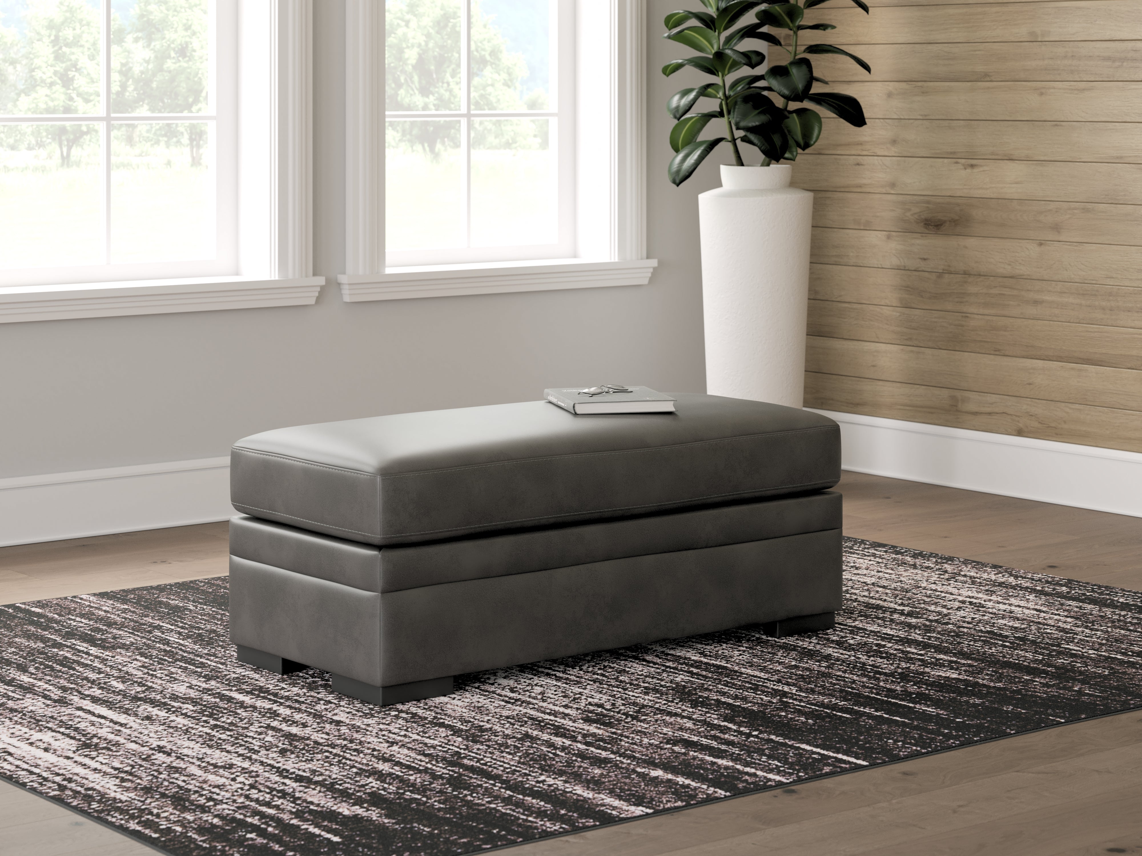 Floridian Furniture - Ashley Furniture - Lofton-Pike Living Room - Oversized Accent Ottoman / Shadow - PC6161008