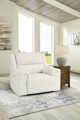 Floridian Furniture - Ashley Furniture - Keensburg Living Room - Wide Seat Power Recliner / Linen - 6180782