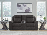 Floridian Furniture - Ashley Furniture - Brysonview Living Room - DBL Rec Loveseat w/Console - 6360594