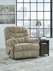 Floridian Furniture - Ashley Furniture - Movie Man Living Room - Zero Wall Recliner / Taupe - 6380329