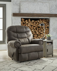 Floridian Furniture - Ashley Furniture - Camera Time Living Room - Zero Wall Recliner / Gunmetal - 6570729