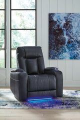 Floridian Furniture - Ashley Furniture - Feazada Living Room - PWR Recliner/ADJ Headrest / Shadow - 6620513