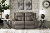 Floridian Furniture - Ashley Furniture - First Base Living Room - Rocker Recliner / Gunmetal - 6880425