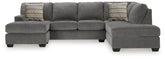 Floridian Furniture - Ashley Furniture - Riverfield Sectional - 2-Piece Sectional with Chaise / Iron - 70097S1