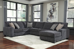 Floridian Furniture - Ashley Furniture - Tracling Sectional - LAF 3-Piece Sectional with Chaise / Slate - 72600S2