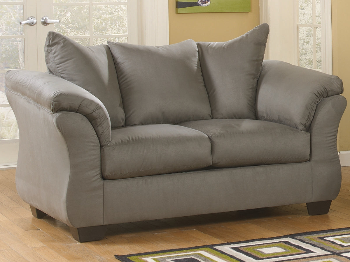Floridian Furniture - Ashley Furniture - Darcy Living Room - Loveseat / Cobblestone - 7500535