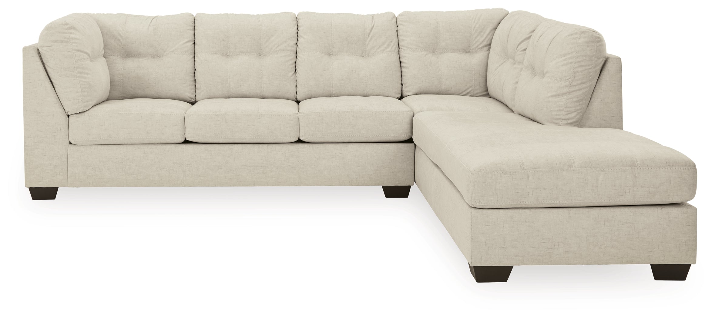 Floridian Furniture - Ashley Furniture - Falkirk Sectional - LAF 2-Piece Sectional with Chaise / Parchment - 80806S2