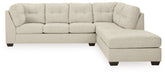 Floridian Furniture - Ashley Furniture - Falkirk Sectional - LAF 2-Piece Sectional with Chaise / Parchment - 80806S2