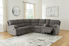 Floridian Furniture - Ashley Furniture - Museum Sectional - 2-Piece Reclining Sectional / Pewter - 81807S1